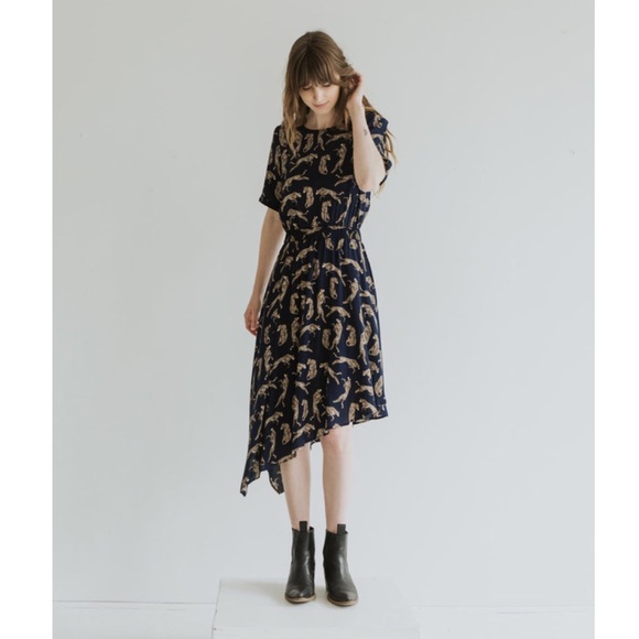 Just Female Leopard Print Long Wells Dress - Picture 1 of 6